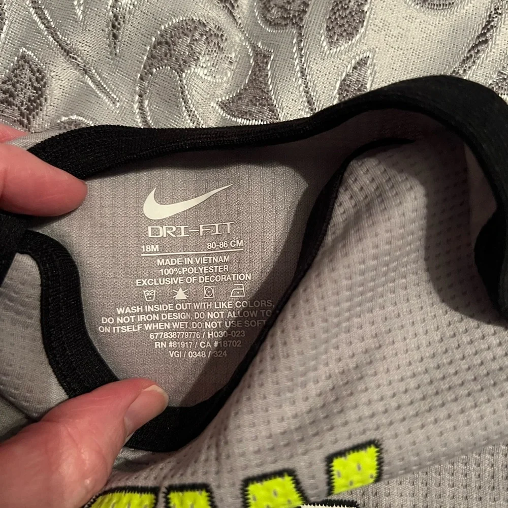 Nike, 18 months old, matching long sleeve onesie and athletic pants. - Picture 3 of 3
